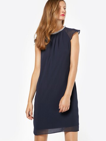 Robe de cocktail ESPRIT en bleu : devant