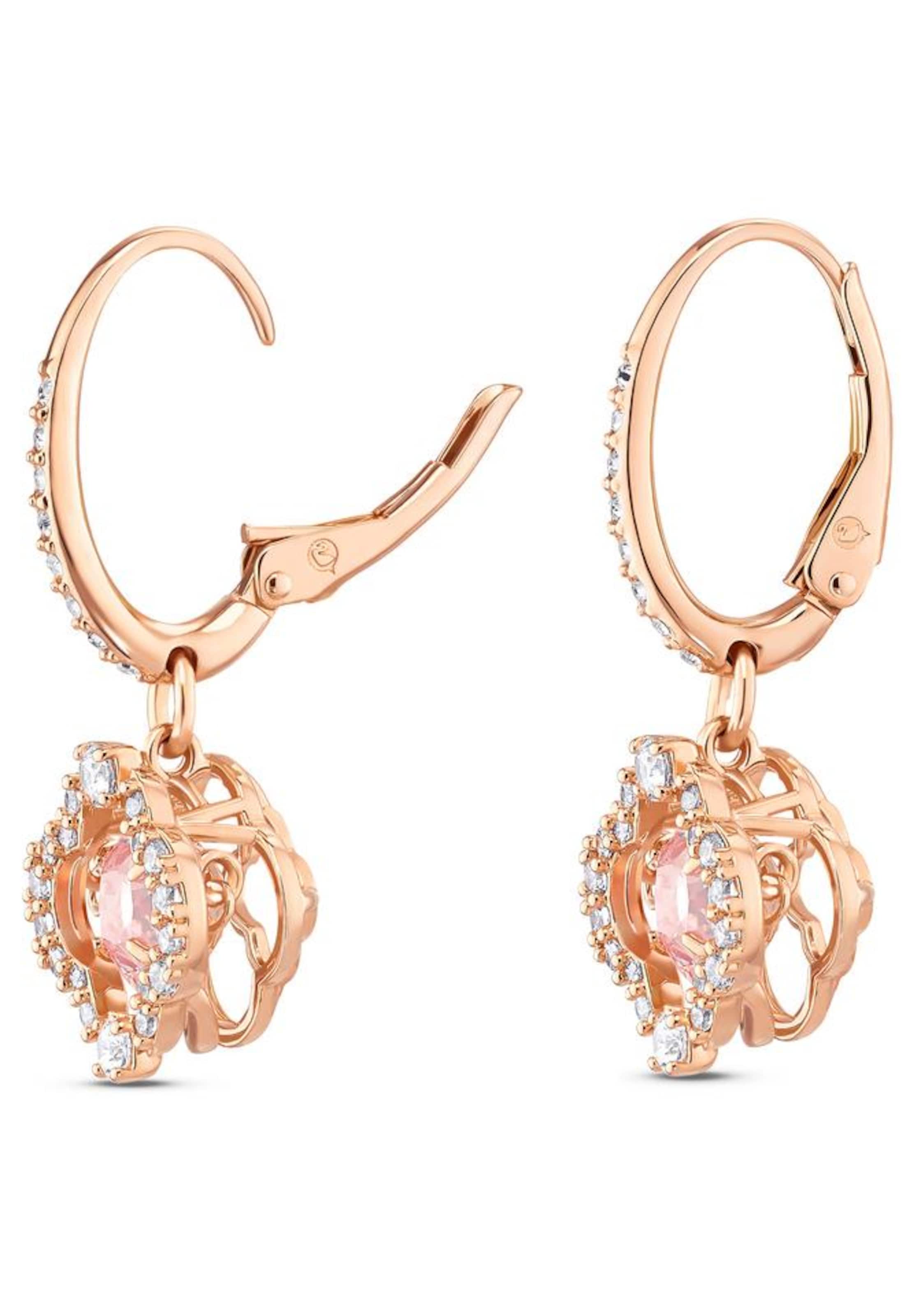 Boucles d'oreilles Swarovski en or