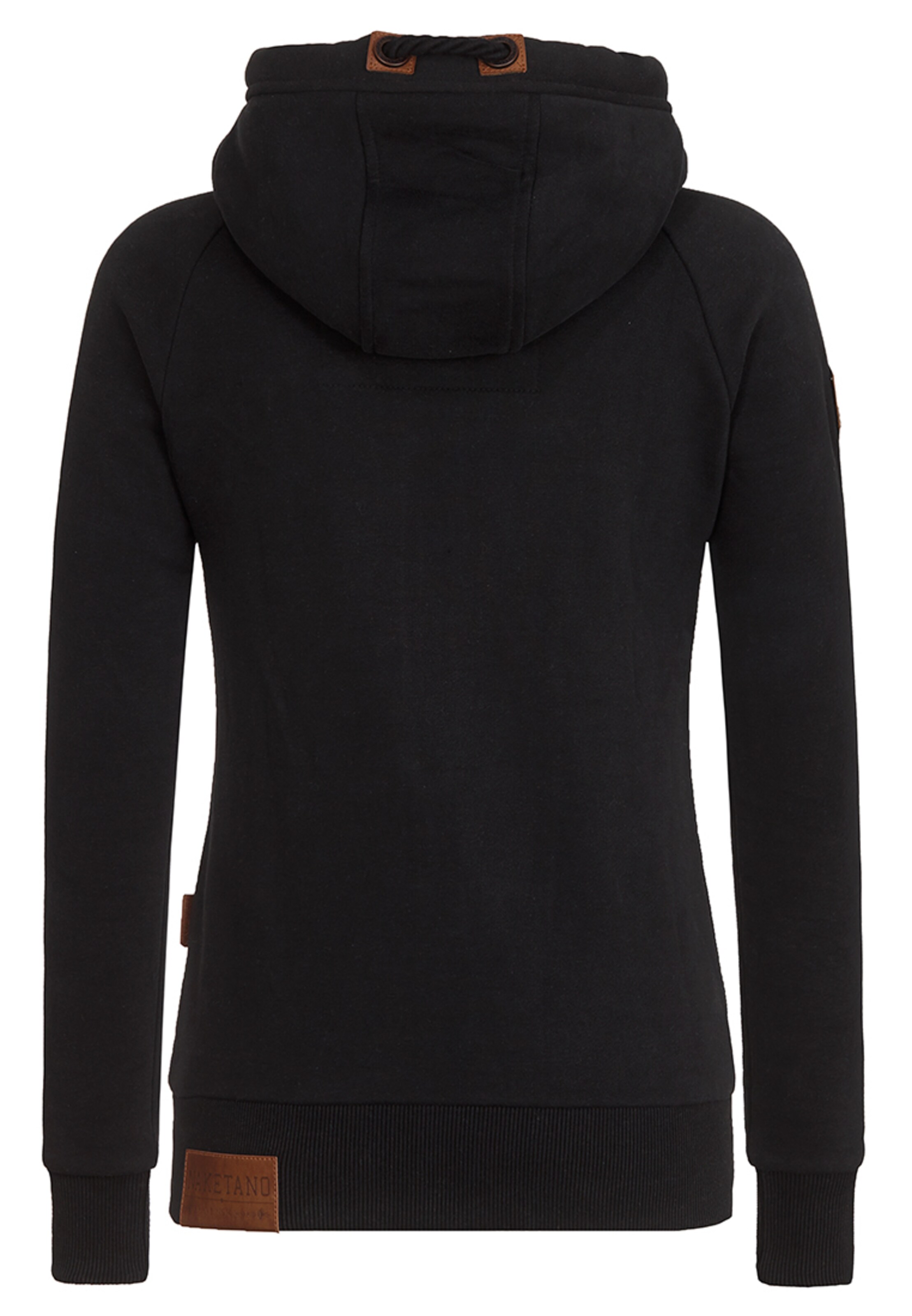 Giacca di felpa di naketano in nero