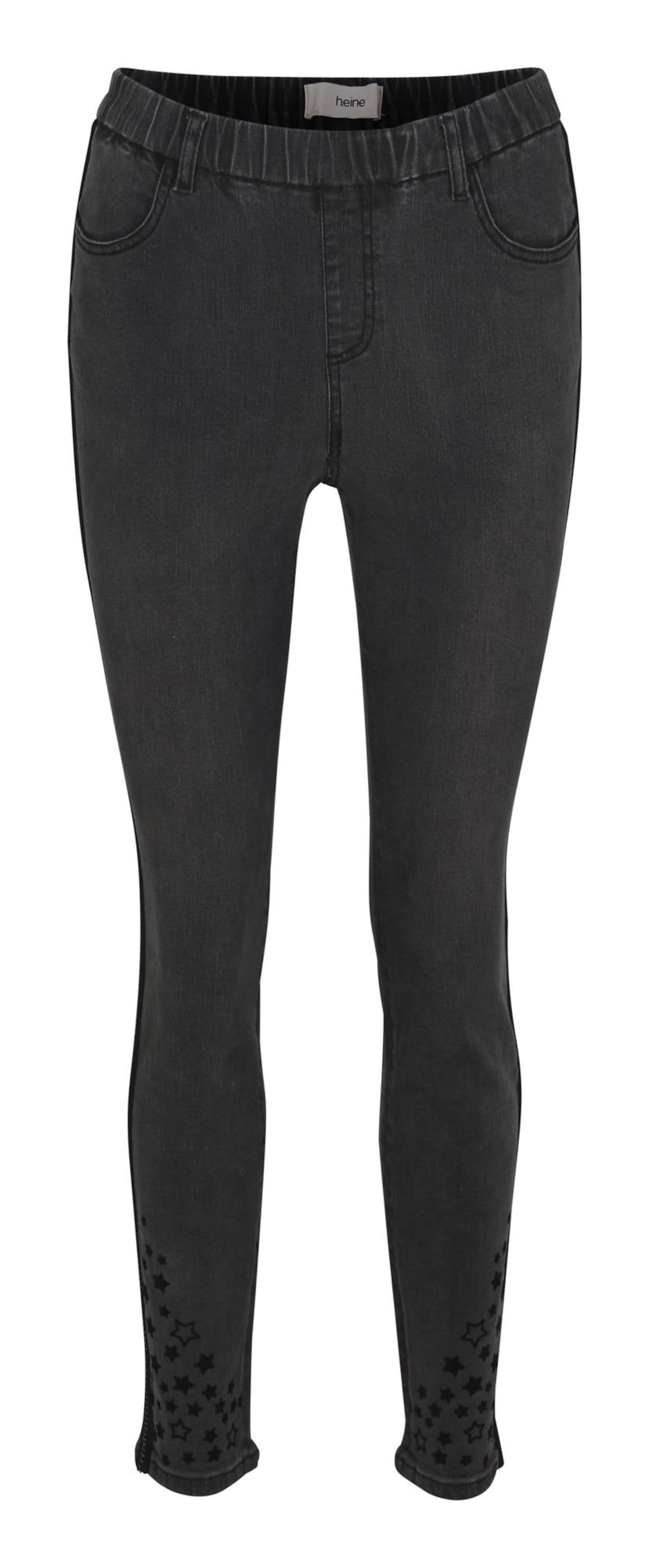 heine Skinny Jeggings i svart: framsida