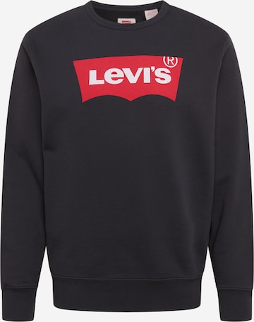 LEVI'S Sweatshirt 'GRAPHIC CREW B REDS' in Black: front
