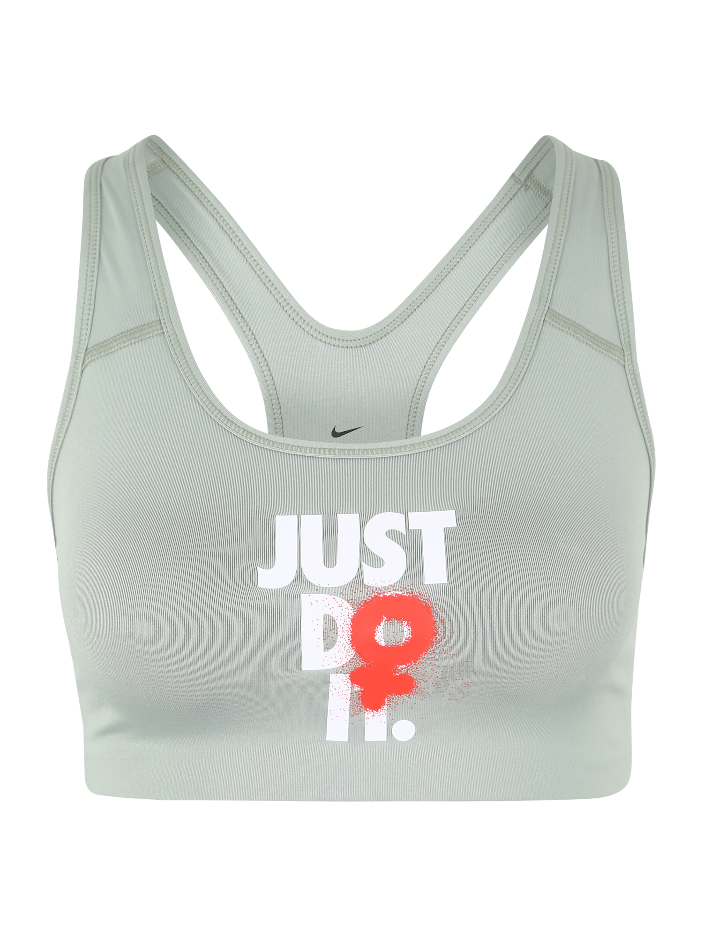 NIKE - Sport bh 'REBEL SWOOSH JDI' in de kleur Grijs