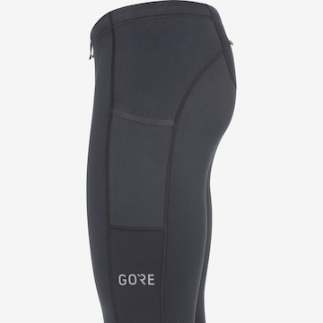 GORE WEAR Slimfit Lauftights 'R3 Thermo' in Schwarz