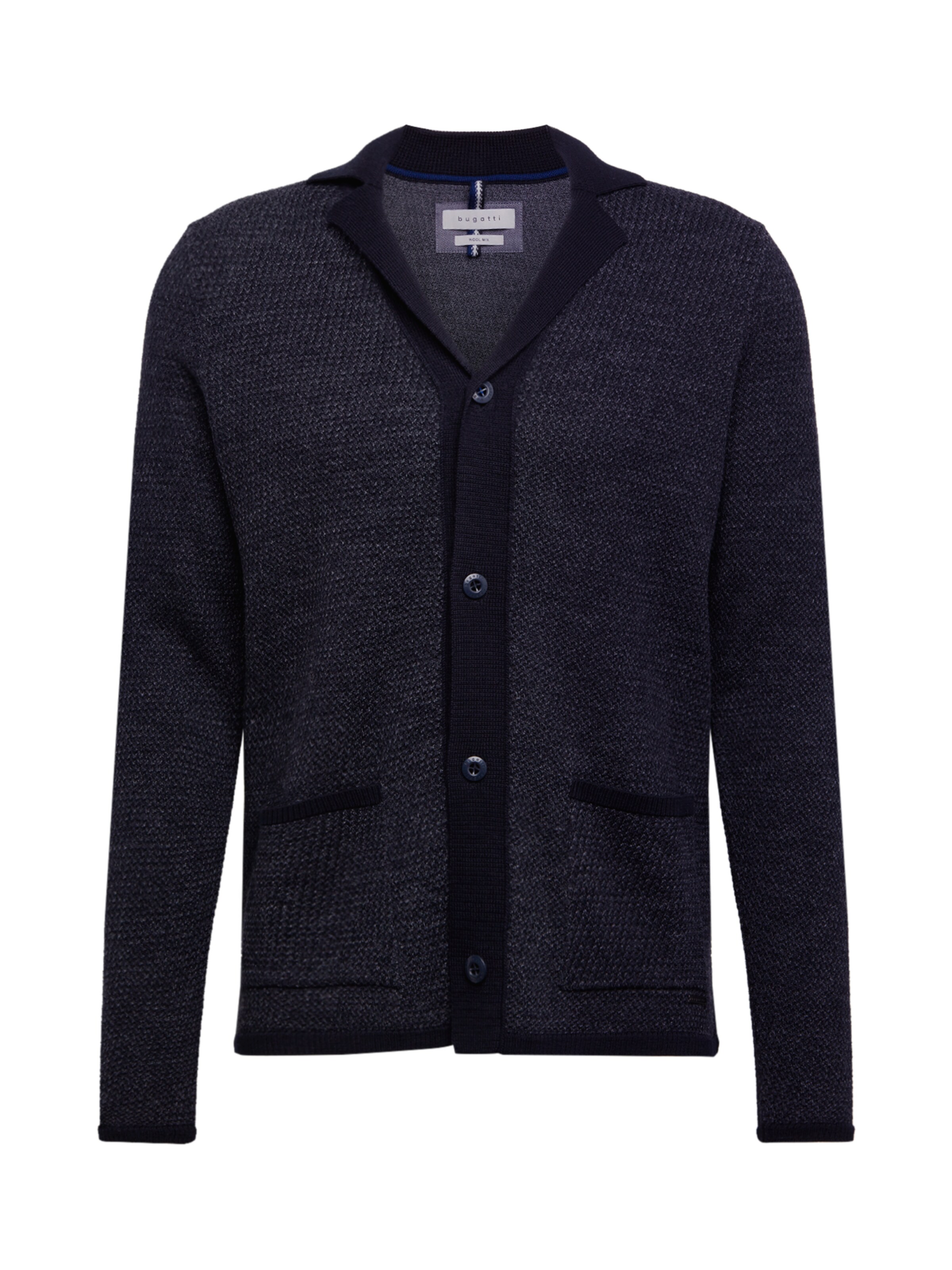 bugatti - Gebreid vest in de kleur Donkerblauw