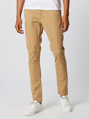 BLEND Slimfit Chino 'Natan' in Bruin