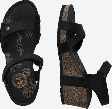 Sandales 'Julia' PANAMA JACK en noir