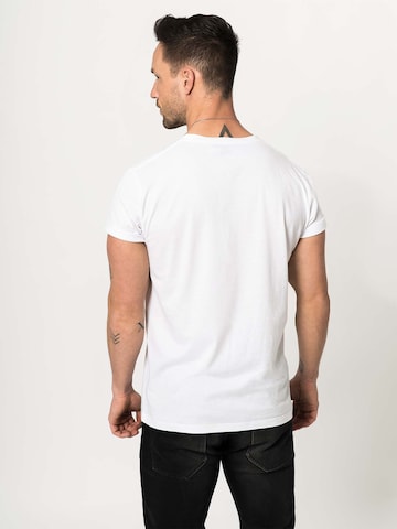 Coupe regular T-Shirt 'Piet' DAN FOX APPAREL en blanc