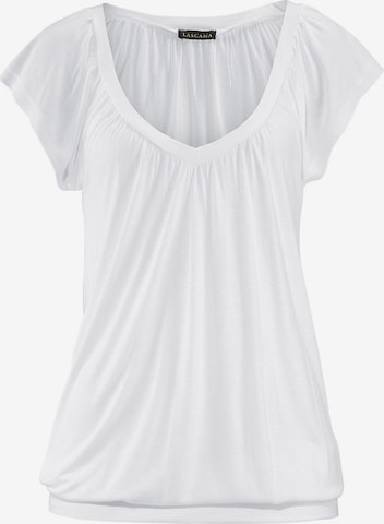 T-shirt LASCANA en blanc : devant