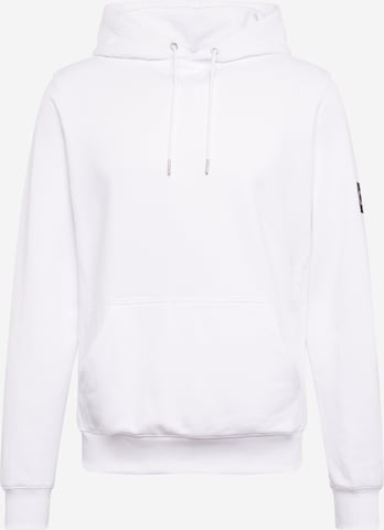 Sweat-shirt Calvin Klein Jeans en blanc : devant