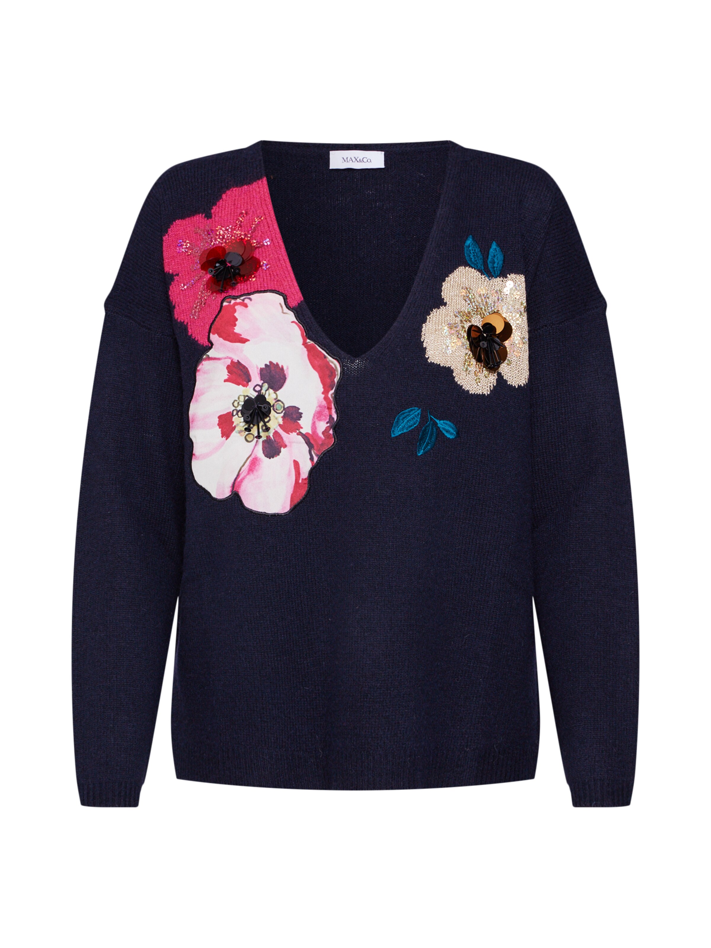 MAX&Co. - Trui 'PROEMIO' in de kleur Navy