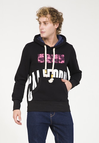 PLUS EIGHTEEN Sweatshirt in Zwart: voorkant