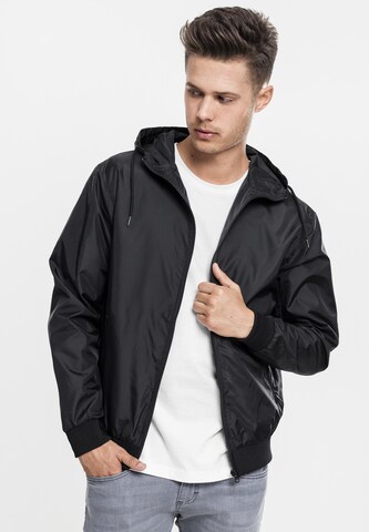 Veste mi-saison Urban Classics en noir : devant