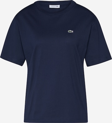 T-shirt LACOSTE en bleu : devant