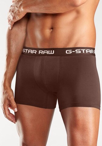 Boxers G-STAR en marron : devant