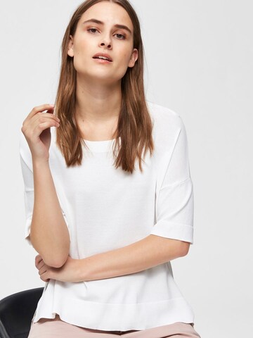 SELECTED FEMME T-shirt 'Wille' i vit