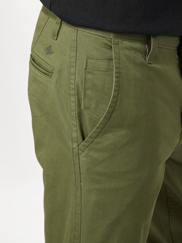 Dockers - Slimfit Calças chino 'Alpha Original' em verde