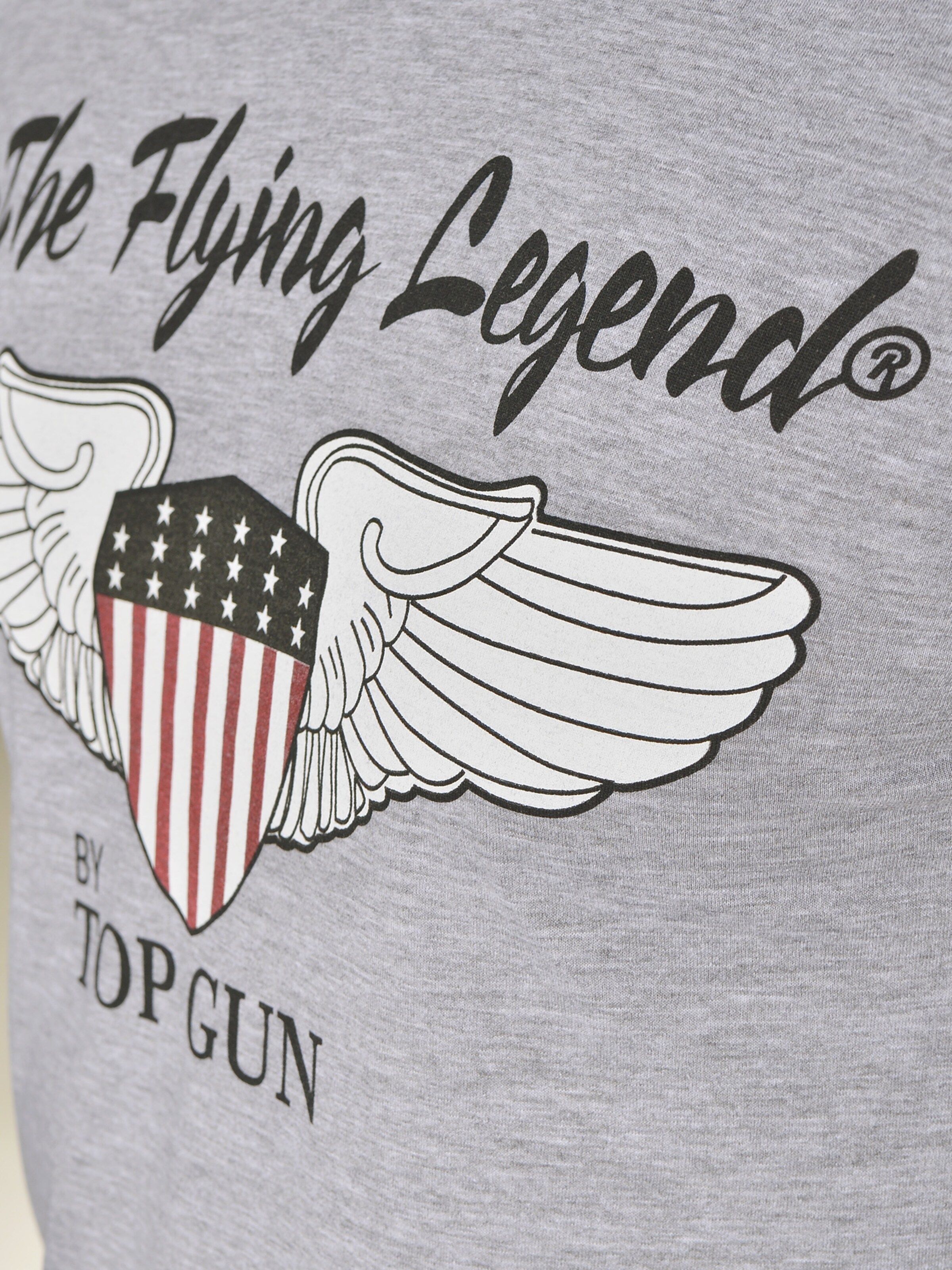 TOP GUN Shirt in Grijs: voorkant