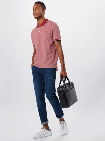 JACK & JONES Regular Fit Poloshirt 'Bluwin' in Rot