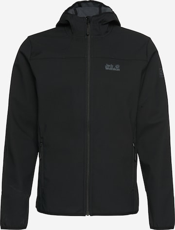 JACK WOLFSKIN Softshelljacke 'Northern Point' in Schwarz: predná strana