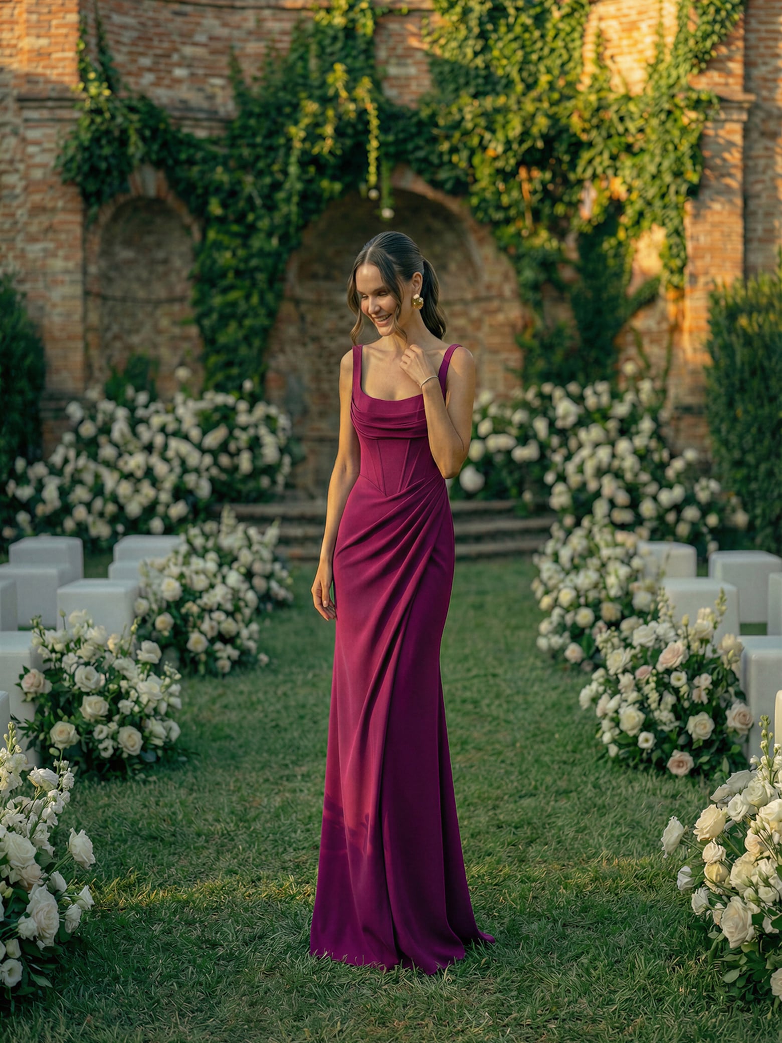 Cortes clássicos para damas de honor e convidadas de casamento Estilos Black Tie intemporais