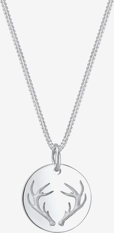 ELLI Necklace 'Hirsch' in Silver: front