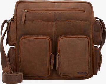 Greenland Nature Document Bag 'Montenegro' in Brown: front