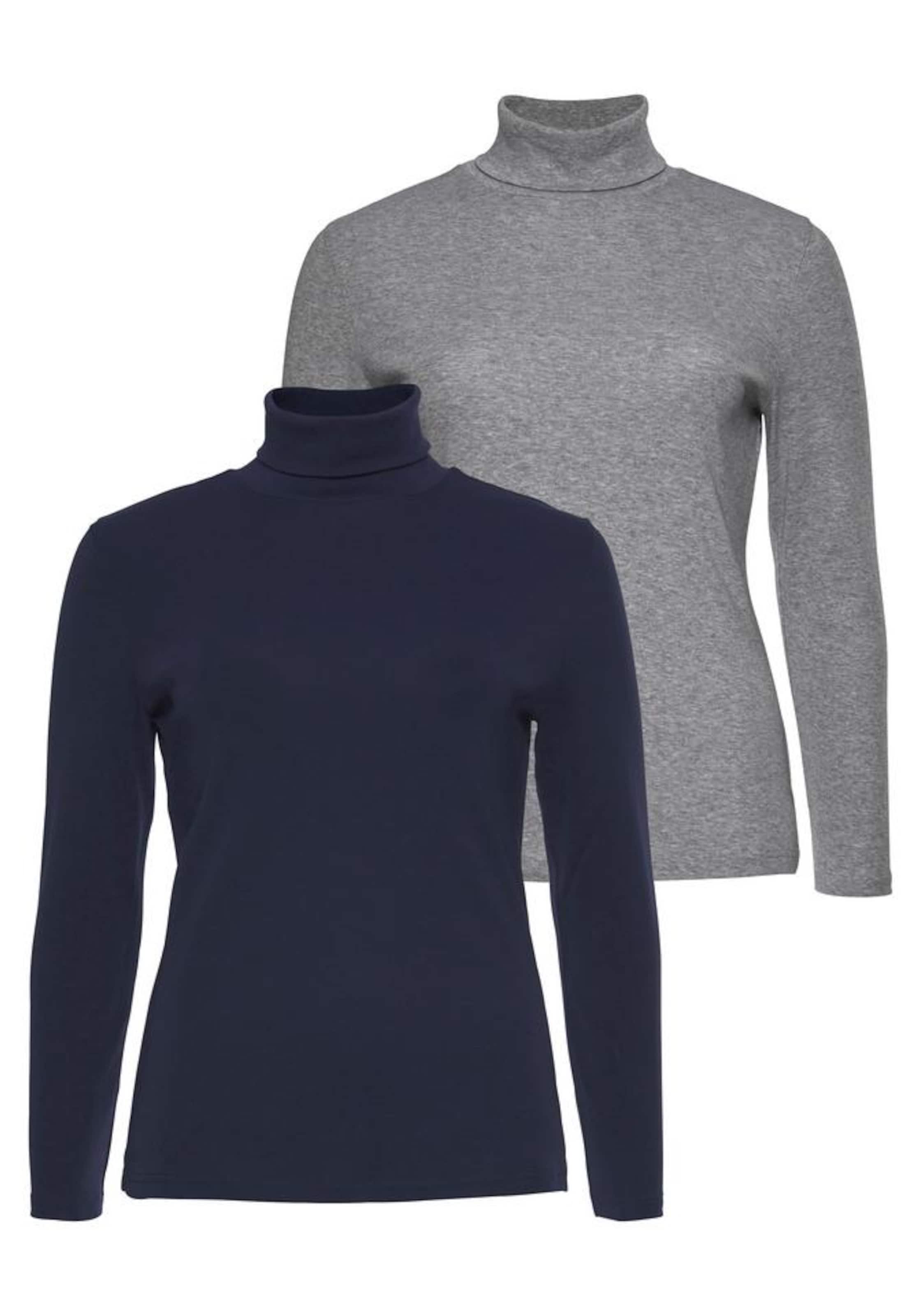 FLASHLIGHTS Rollkragenshirt in Blau: Vorderseite