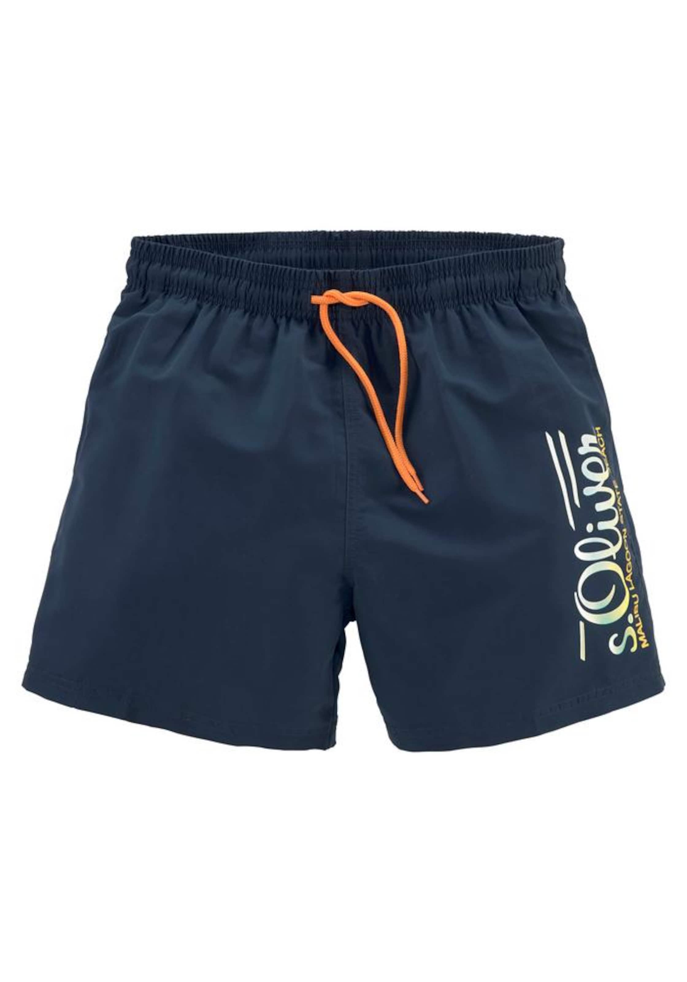 s.Oliver Board Shorts in Blue: front