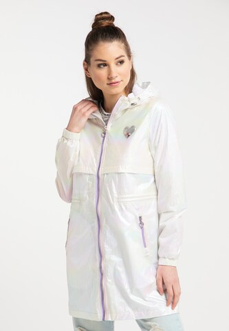 MYMO Between-seasons parka in White: front