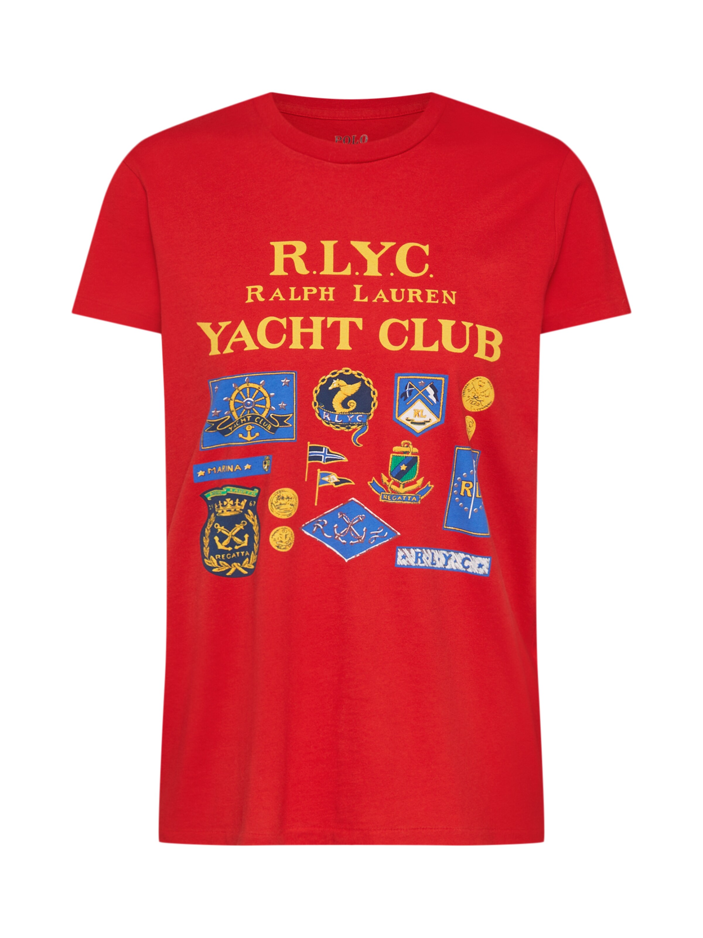 POLO RALPH LAUREN - Shirt 'RLYC RL TEE-SHORT SLEEVE-KNIT' in de kleur Blauw