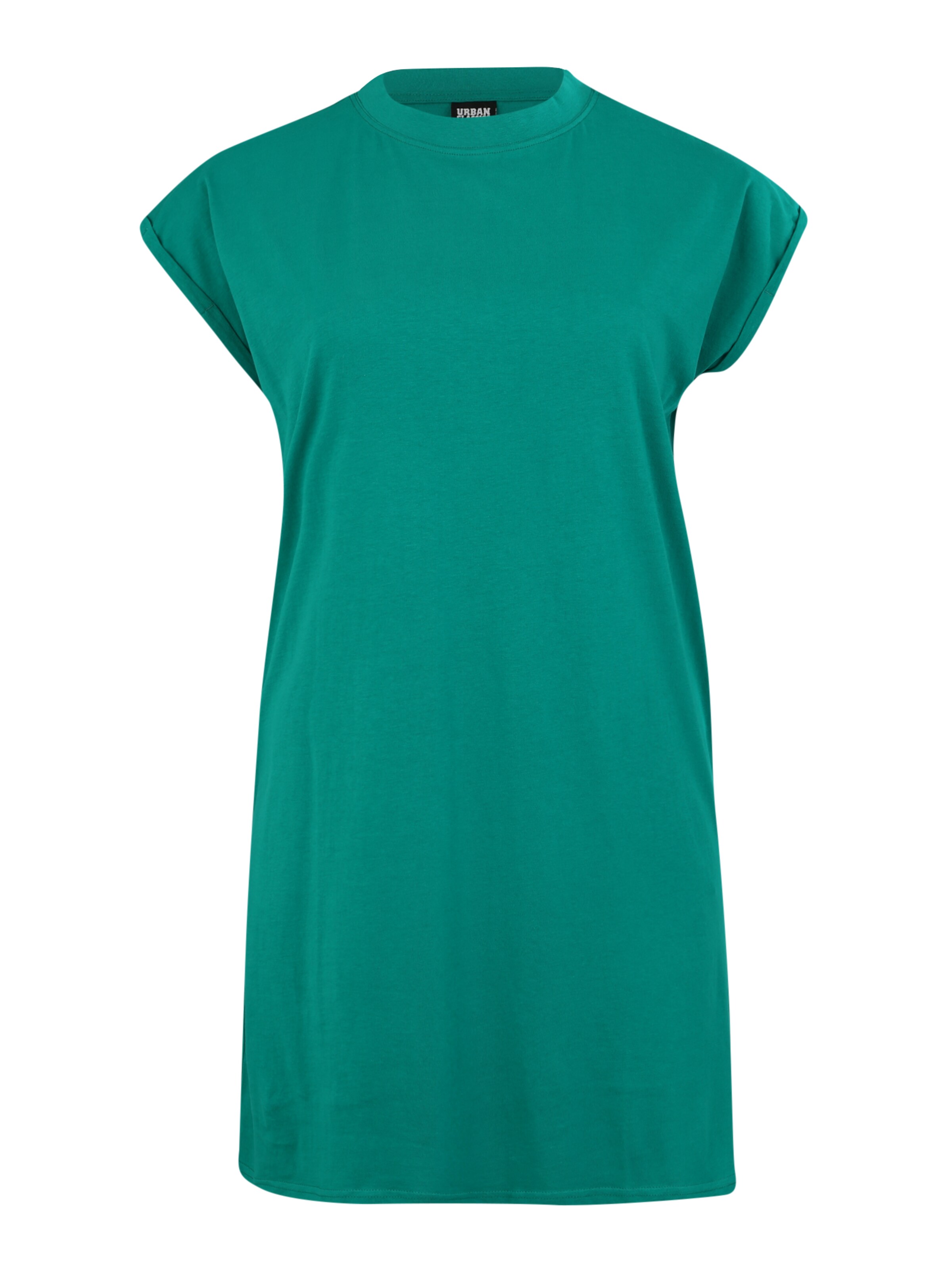 Urban Classics Curvy - Zomerjurk 'Turtle' in de kleur Groen