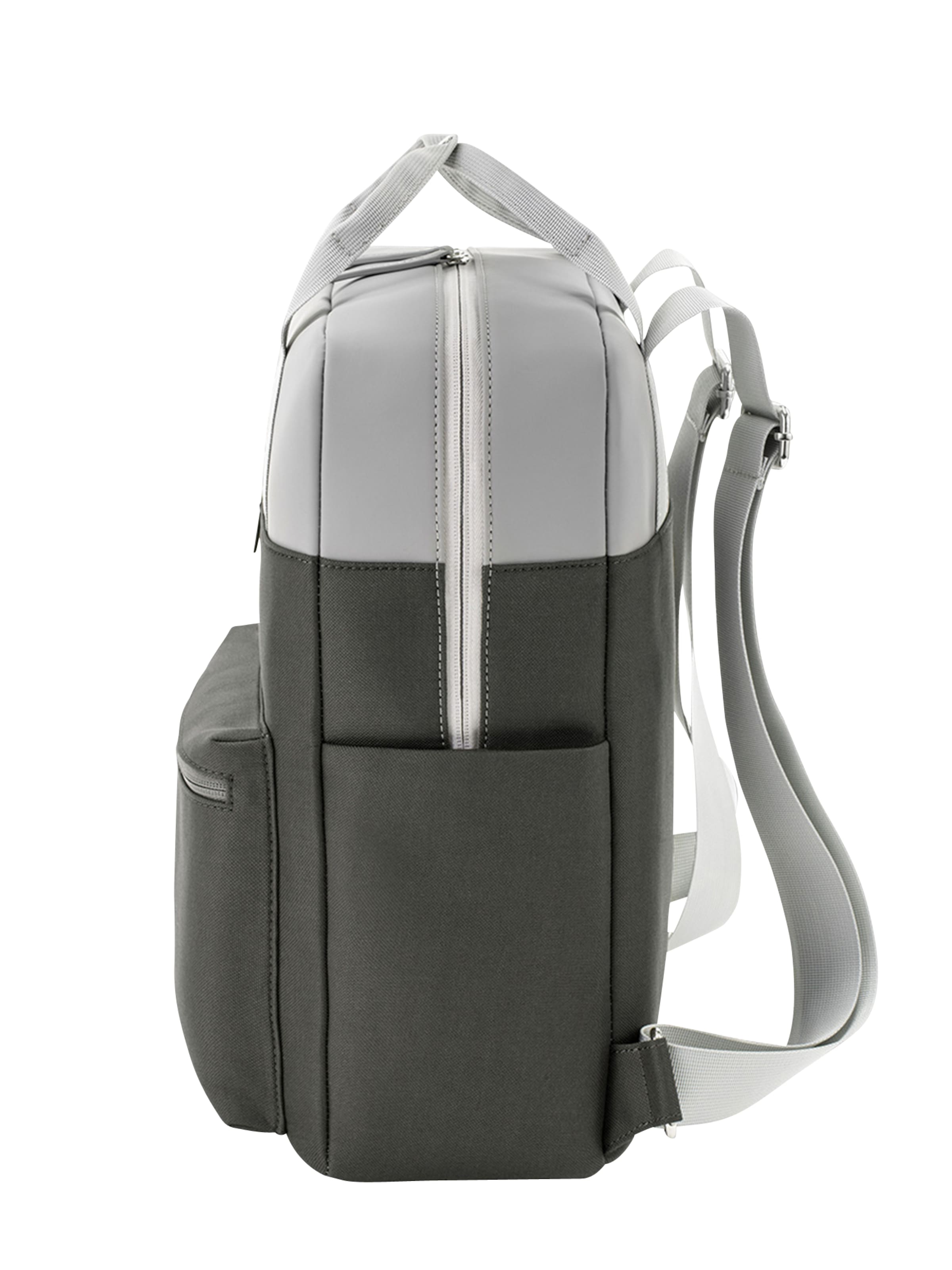 Sac à dos 'Bergen Grey Black' Kapten & Son en marron : sur le côté