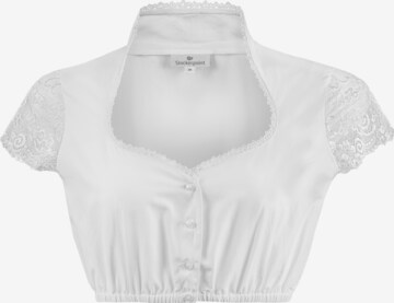 Blouse folklorique STOCKERPOINT en blanc : devant