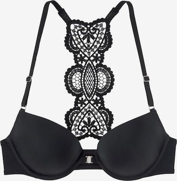 LASCANA Push-up Bra in Black: front