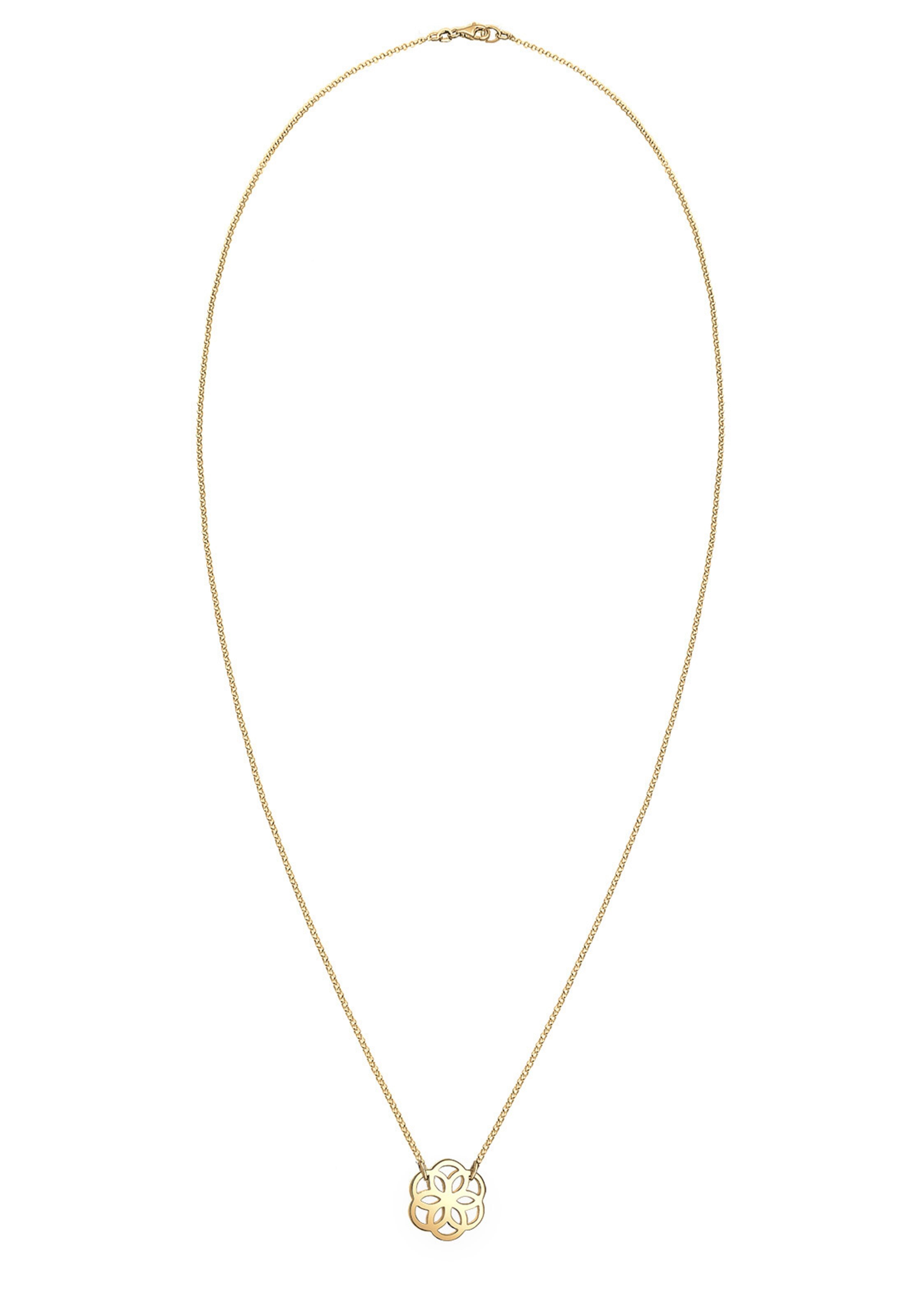 ELLI Halskette 'Blume' in Gold