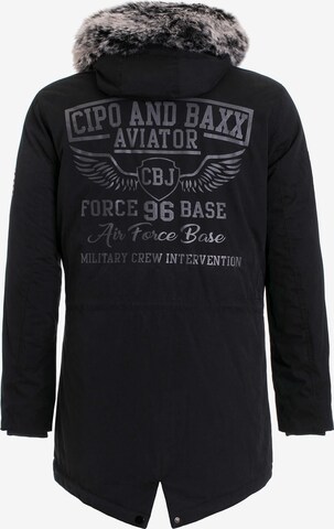 CIPO & BAXX Winterparka 'Army' in Zwart