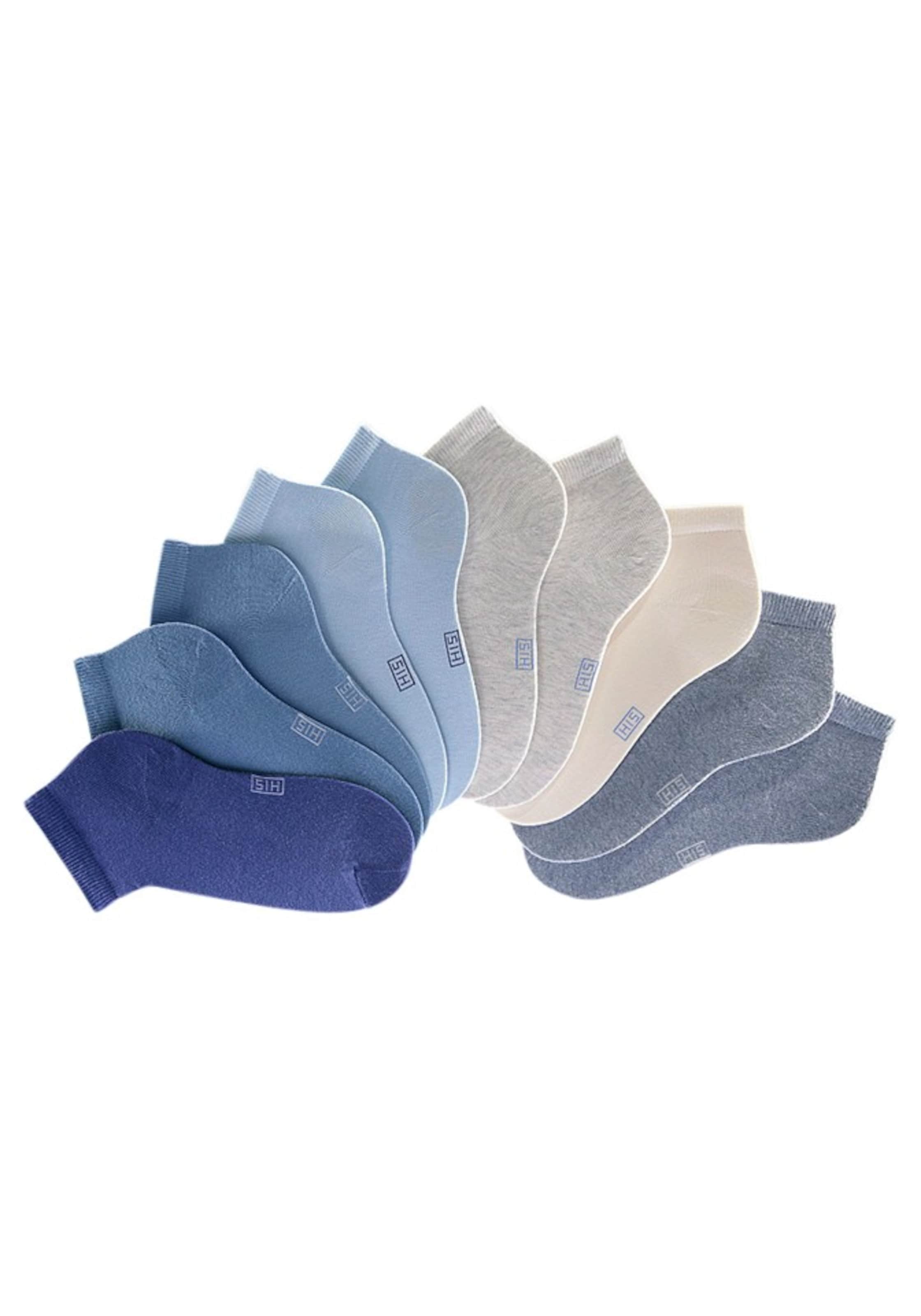 H.I.S Normální Ťapky – modrá: přední strana