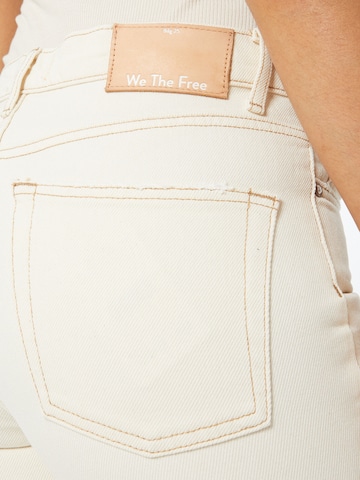 Free People Rozkloszowany krój Jeansy 'Laurel Canyon ' w kolorze beżowy