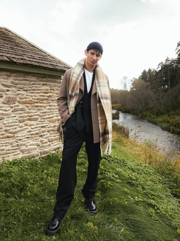 Beige Coat Winter Layering Look