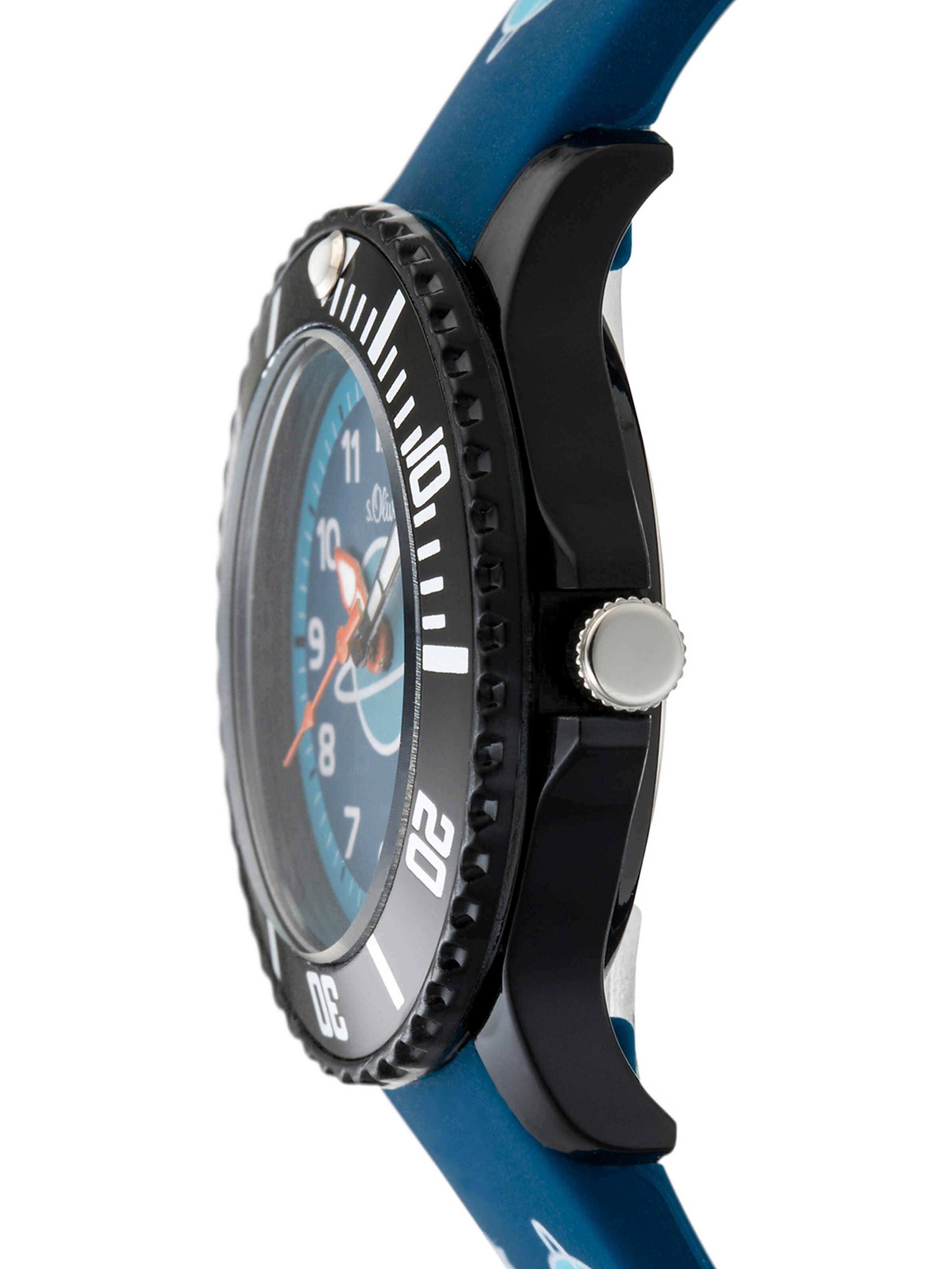 s.Oliver Watch 'Weltall' in Blue