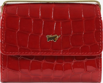 Braun Büffel Wallet in Red: front