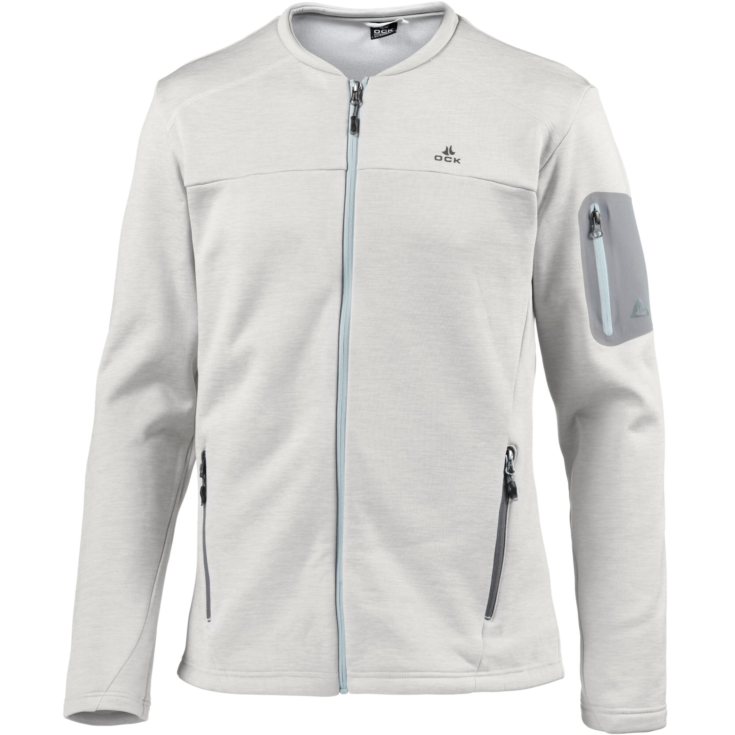 OCK - Fleecejacke in hellgrau
