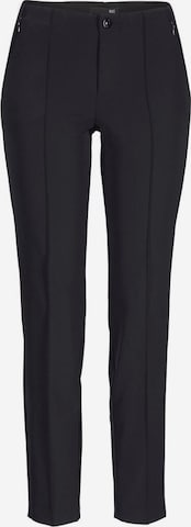 MAC Slimfit Spodnie 'Anna' w kolorze czarny: przód