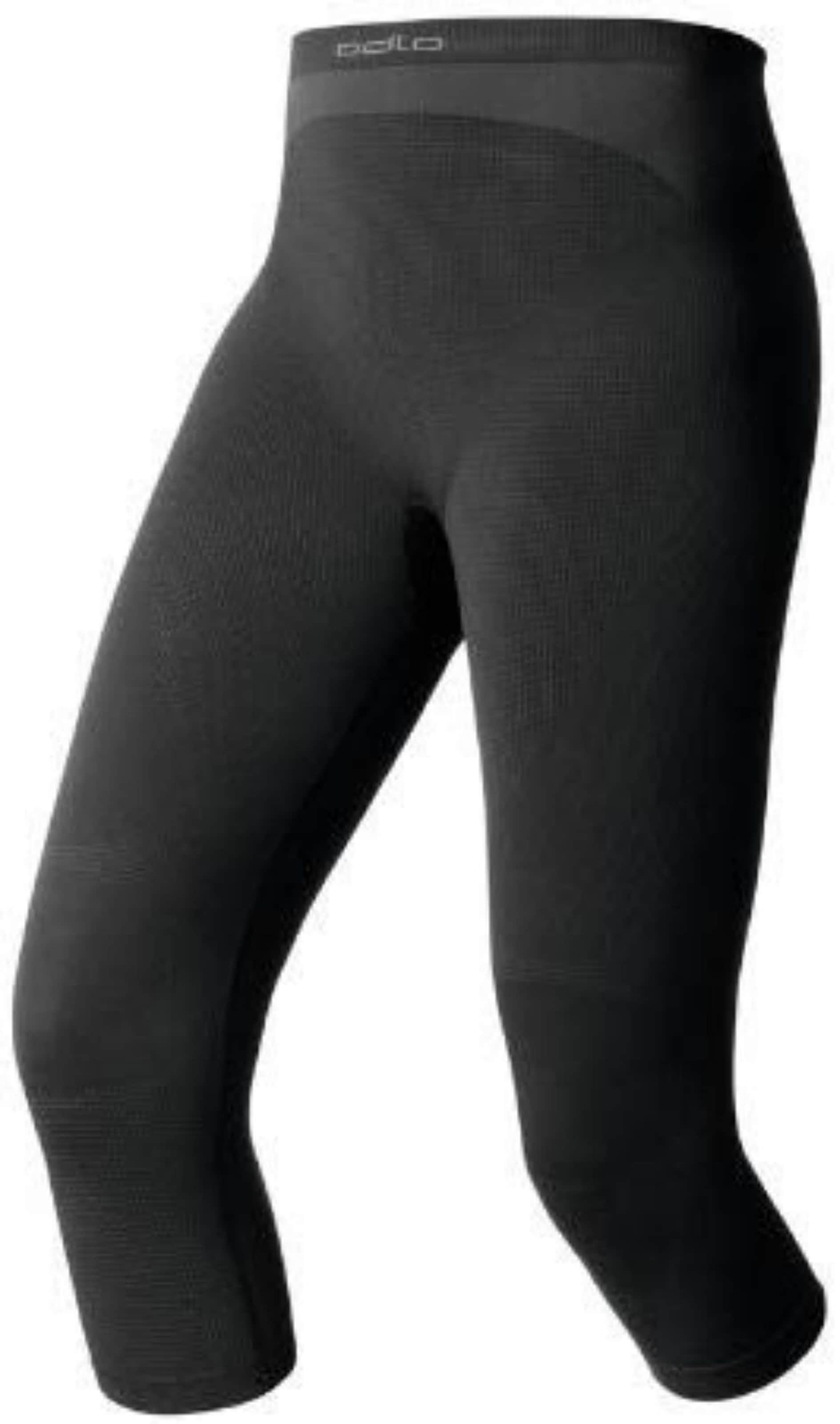 ODLO Slim fit Workout Pants in Black: front
