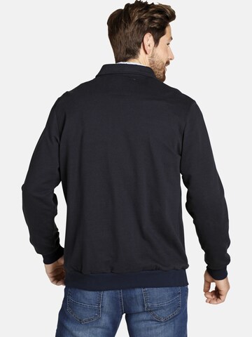 Jan Vanderstorm Zip-Up Hoodie 'Tapani' in Blue