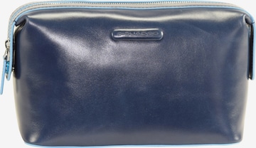 Piquadro Toiletry Bag in Blue: front