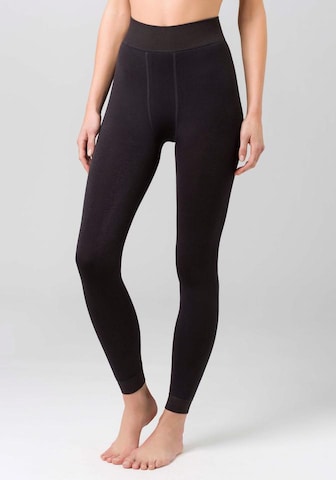 SYMPATICO Skinny Thermoleggings in Schwarz: predná strana