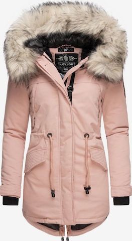 NAVAHOO Winterparka in Roze: voorkant