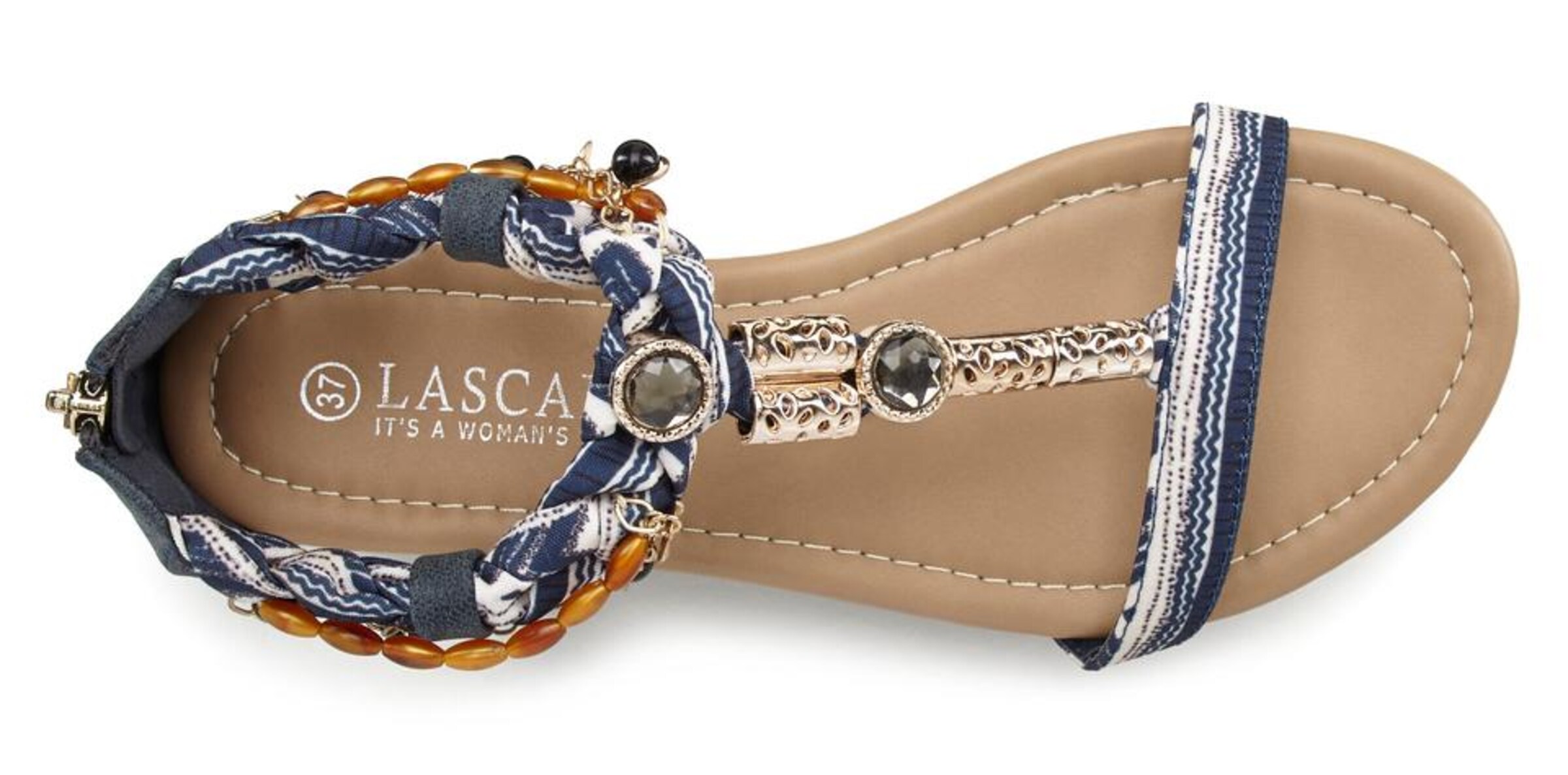 LASCANA Sandal i blå