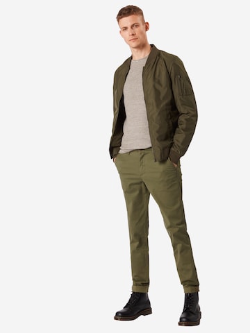 JACK & JONES Slimfit Chinosy 'Marco Bowie' w kolorze zielony